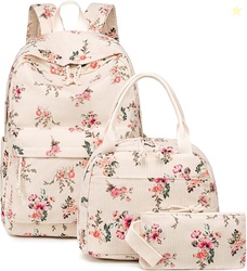 Bluboon School Backpack Set Girls Womens Laptop Bookbag Casual Daypack