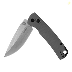 Kershaw Sequence Pocket Knife, Gray, 3.32 Inch Drop Point Blade