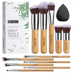 BS-MALL Makeup Brush Set 11 Pcs Makeup Sponge Professional Bamboo Make