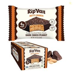 Rip Van Nutty Crunch Dark Choco Peanut Butter Wafer  Crispy Wafer Snac