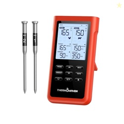 ThermoMaven 3000FT Wireless Meat Thermometer, No App Needed, 2 Probes