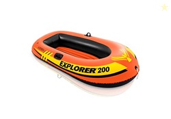 INTEX 58330EP Explorer 200 Inflatable Boat: Dual Air Chambers  Welded 