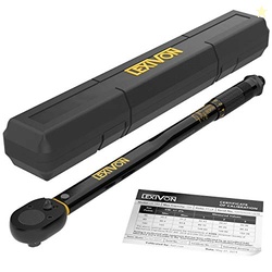 LEXIVON Torque Wrench 1/2-Inch Drive Click 10~150 Ft-Lb/13.6~203.5 Nm 