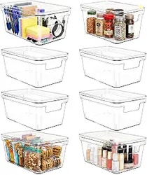 Clear Storage Bins Lids