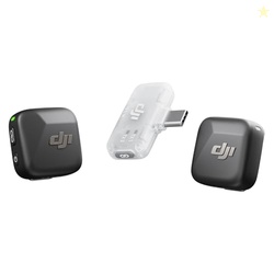 DJI Mic Mini (2 TX + 1 Mobile RX), Ultralight, Active Noise Cancelling