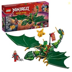 LEGO NINJAGO Lloyd's Green Forest Dragon Toy - Pretend Play Building T