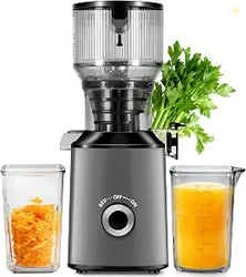Cold Press Juicer With 5.8 Wide Feed Chute Slow Masticating Juicer