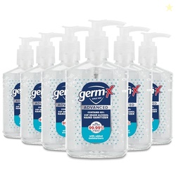 Germ-X Advanced Hand Sanitizer, 8 Fl Oz (Pack of 6), Less Drying Moist
