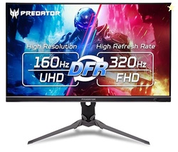 Acer Predator 27" 4K 3840x2160 IPS 160Hz DFR 320Hz Gaming Monitor XB27
