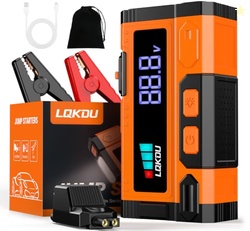 LQKDU Car Battery Jump Starter - 5000A 12V Portable Lithium Jump Box