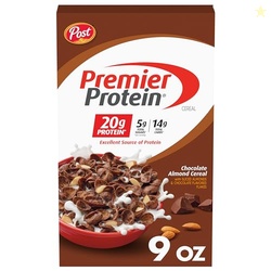 Premier Protein Chocolate Almond Protein Cereal, 9 oz Box