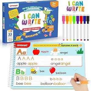 URMYWO Preschool Learning Activities Kindergarten Workbook Ages 3-6