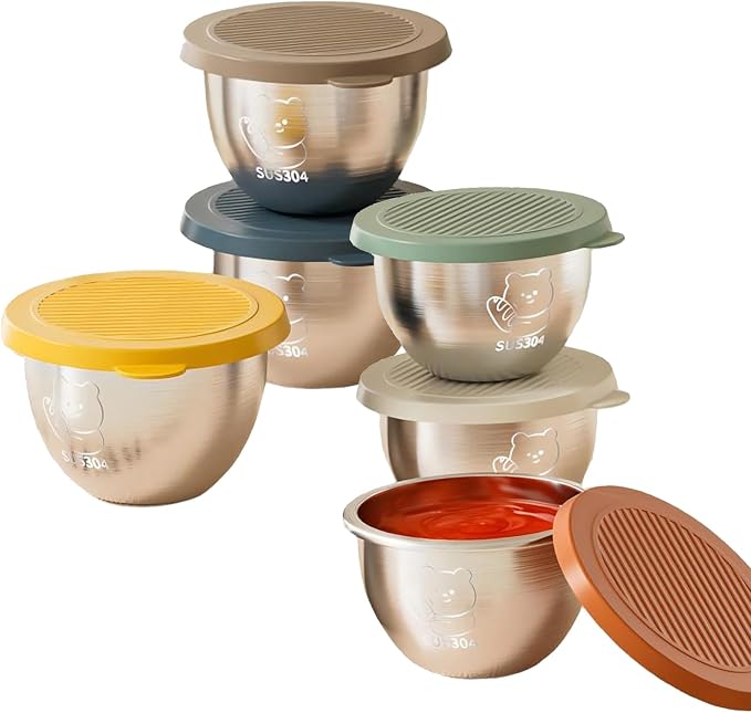 Sauce Containers For Lunch Box 2.4 oz x 6 Pack