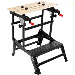 Hulkfit Foldable Multifunctional Workbench, 550 Lbs Portable Work Tabl