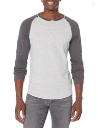Amazon Essentials Men's Long Sleeve Henley Shirt for Men, Regular-Fit,