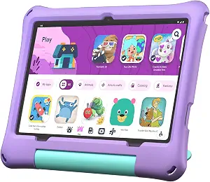 Kids Tablet 10 inch Android 16 Tablet for Kids with Case (Lavender)