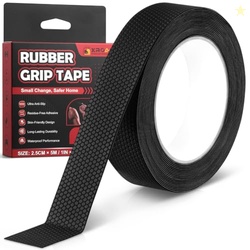 Xroam Rubber Grip Tape for Handles 1" x 16.4Ft Non-Abrasive Anti Slip 
