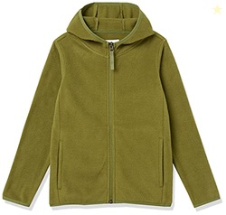 Amazon Essentials Boys' Polar Fleece Full-Zip Hooded Long Sleeve Insul