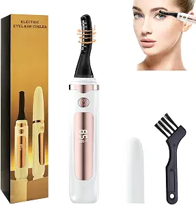2026 Heated Eyelash Curler with LED Display 3 Temperature Settings-Whi