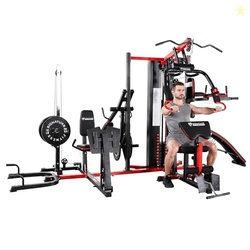 Multifunctional Home Gym System Workout Station with Leg Extension, Pr