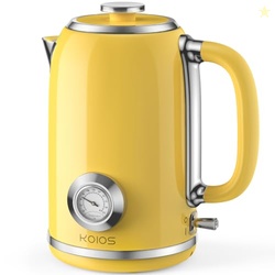 KOIOS Electric Kettle 1.8L with Built-in Temperature Gauge, Retro Desi