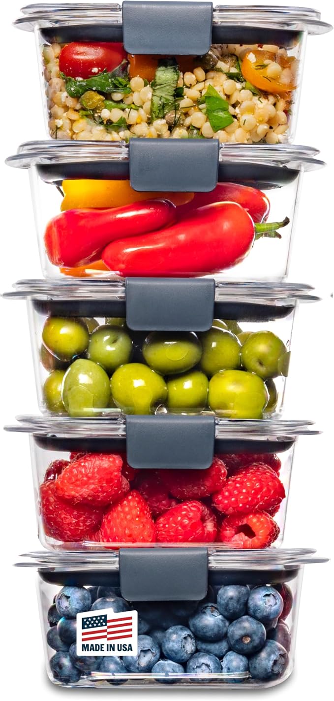 Rubbermaid Brilliance BPA-Free Food Storage Containers Multi Pack 1.3 