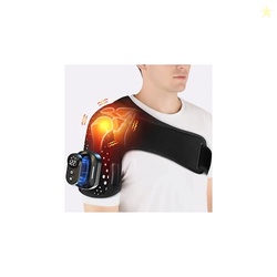 Cordless Shoulder Heating Pad Detachable Remote 5 Heat & Vibration Mod