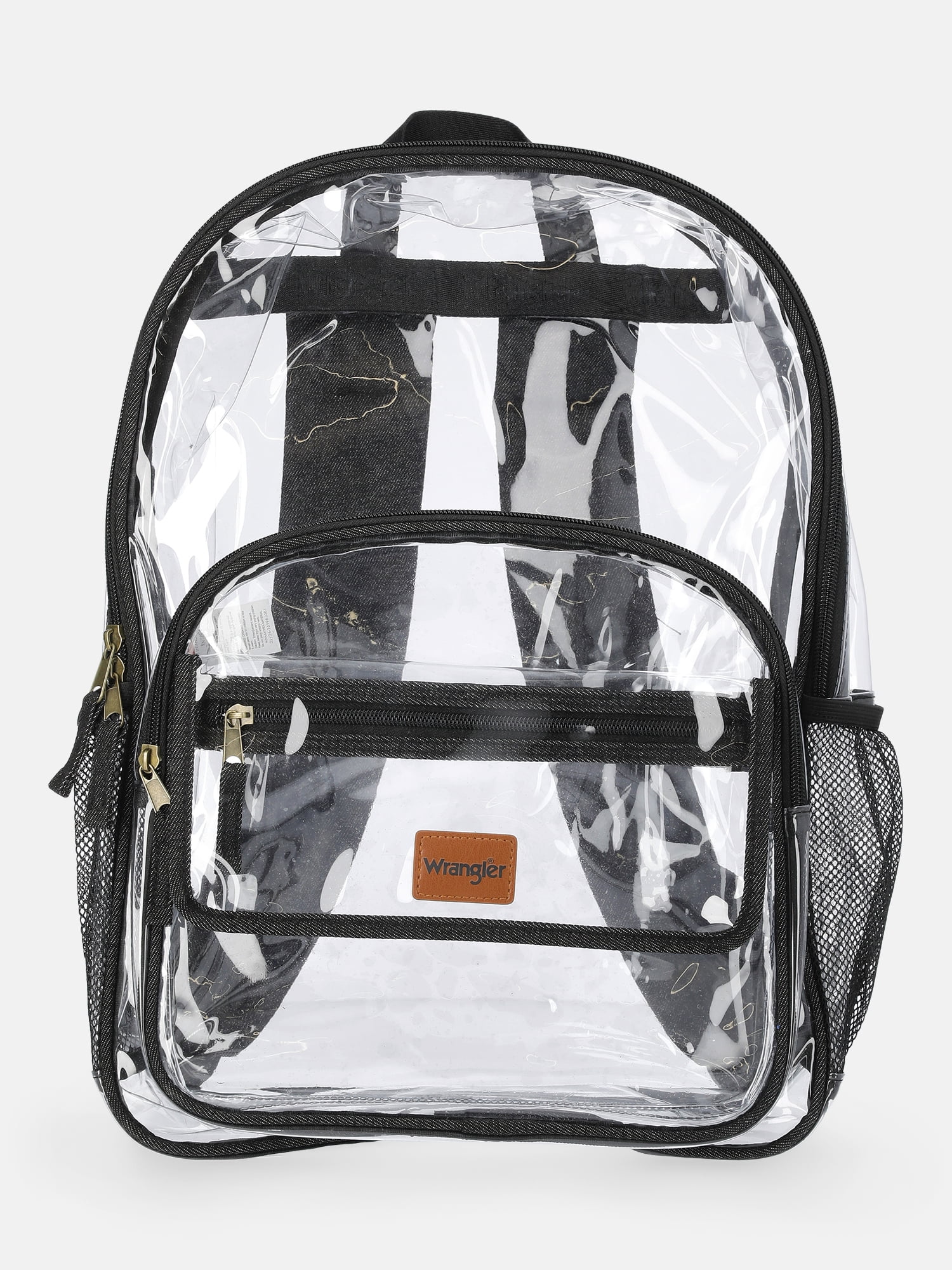 Wrangler Unisex Clear & Denim Backpack Black