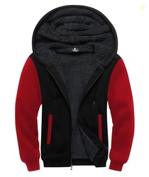 SCODI Hoodies for Men Heavyweight Fleece Sweatshirt Zip Up Thick Jacke
