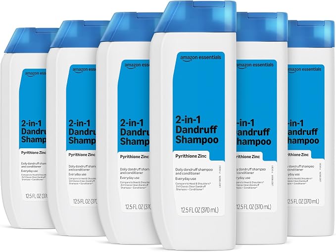 Amazon Essentials 2-in-1 Dandruff Shampoo and Conditioner Gentle, pH B