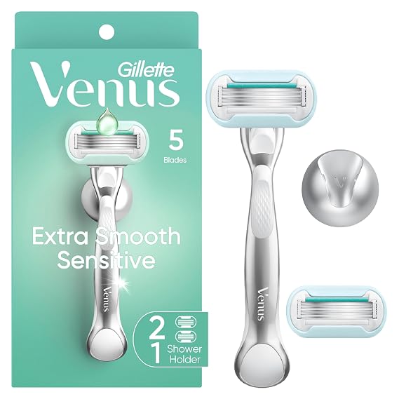 Gillette Venus Extra Smooth Sensitive Razor for Women Includes 1 Reusa