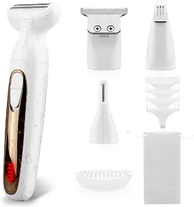 4-in-1 Bikini Trimmer for Women Men Cordless Groin & Body Hair Trimmer