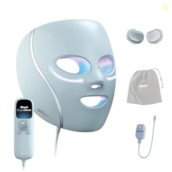 Shark CryoGlow LED Face Mask, Red Light Therapy, Under-Eye Cooling, FW