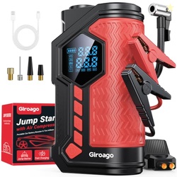Giroago 6000A Jump Starter with Air Compressor,150PSI Tire Inflator fo