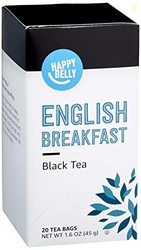Amazon Brand - Happy Belly English Breakfast Tea Bags, 20 Count (Pack 