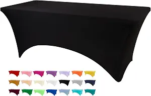 2Pack Black Table Cover