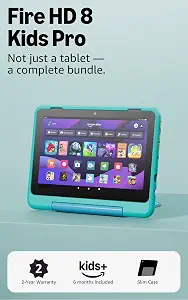 Amazon Fire HD 8 Kids Pro tablet ages 6-12. Bright 8 HD screen, includ