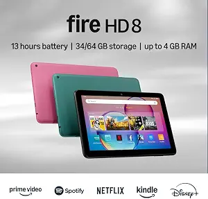Amazon Fire HD 8 tablet (newest model) 8 HD Display, 4GB memory, 64GB,