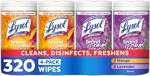 Lysol Disinfecting Wipes Multi-Surface, Lavender + Mango, 80 ct. (4 Pa