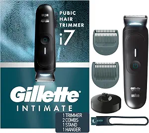 Gillette i7 Intimate Mens Premium Pubic Hair Trimmer Waterproof LED Bo