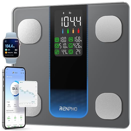 RENPHO Smart Scale for Body Weight Body Fat, BMI, 7-in-1 Display, 500I
