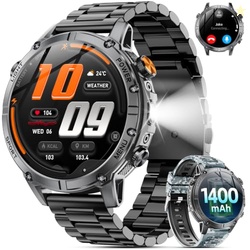 Military Smart Watches for Men(Answer/Make Calls), 1.7" HD Smartwatch 