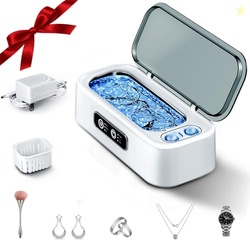 SUNPOW Ultrasonic Jewelry Cleaner Machine Dual Chambers for Contact Le