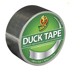 Duck Brand Metallic Duct Tape 283713, Single Roll, 1.88 Inches x 15 Ya
