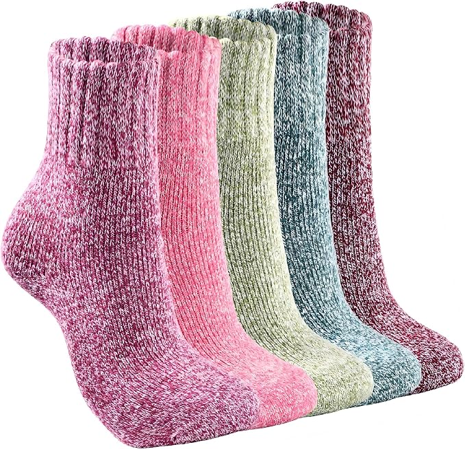 Wool Socks for Women Winter Thick Warm Crew Boot Hiking Socks