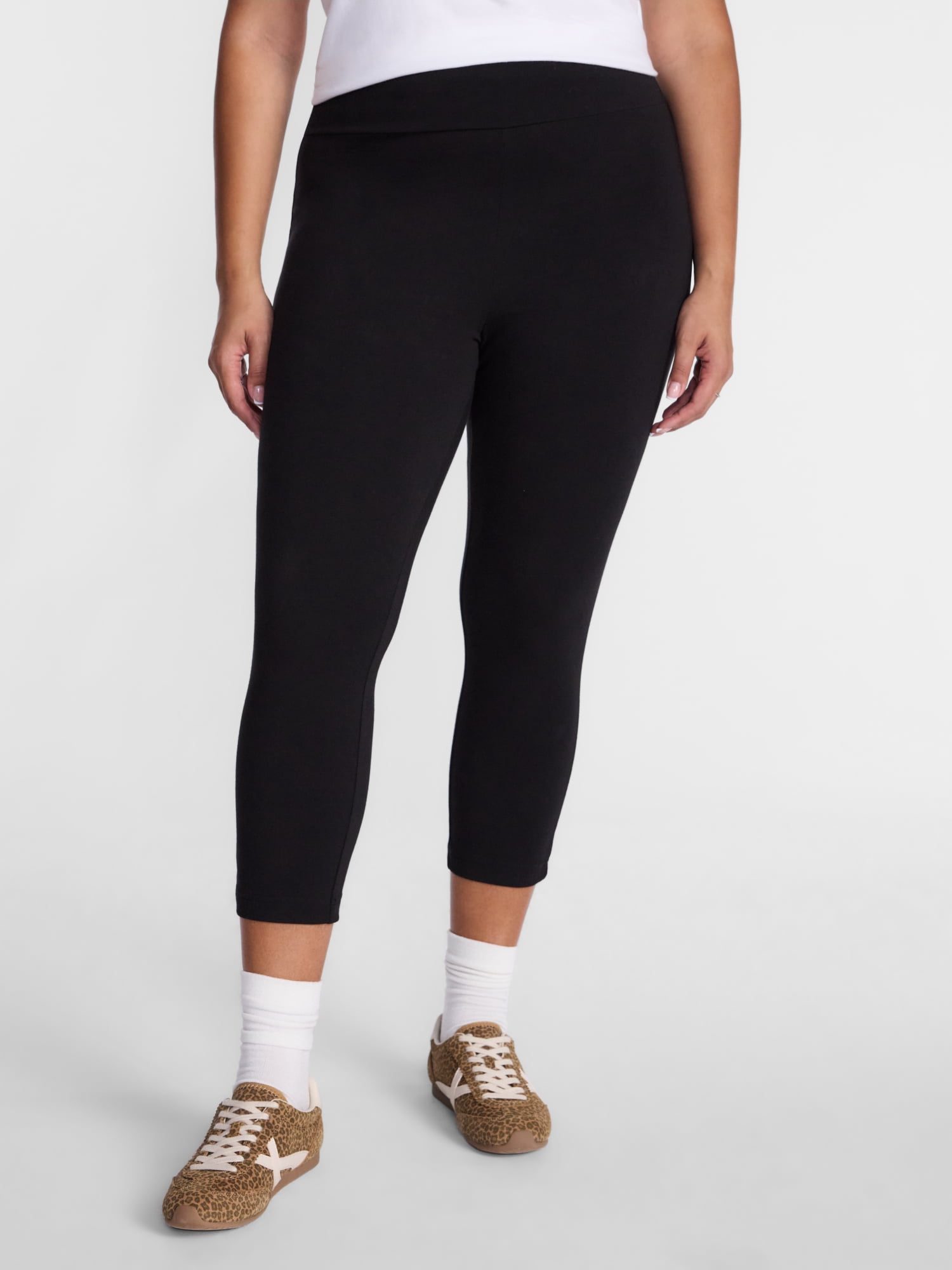 Terra & Sky Women's Plus Capri Legging Sizes 0X-5X