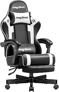 Gaming Chair for Adults Upgraded Ergonomic Gamer Chair, Arctic Black