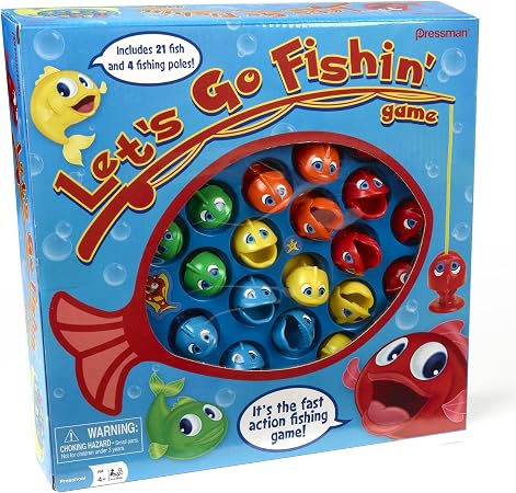 Let's Go Fishin' Game by Pressman - The Original Fast-Action Fishing G