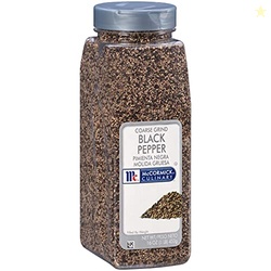 McCormick Culinary Coarse Grind Black Pepper, 16 oz - One 16 Ounce Con