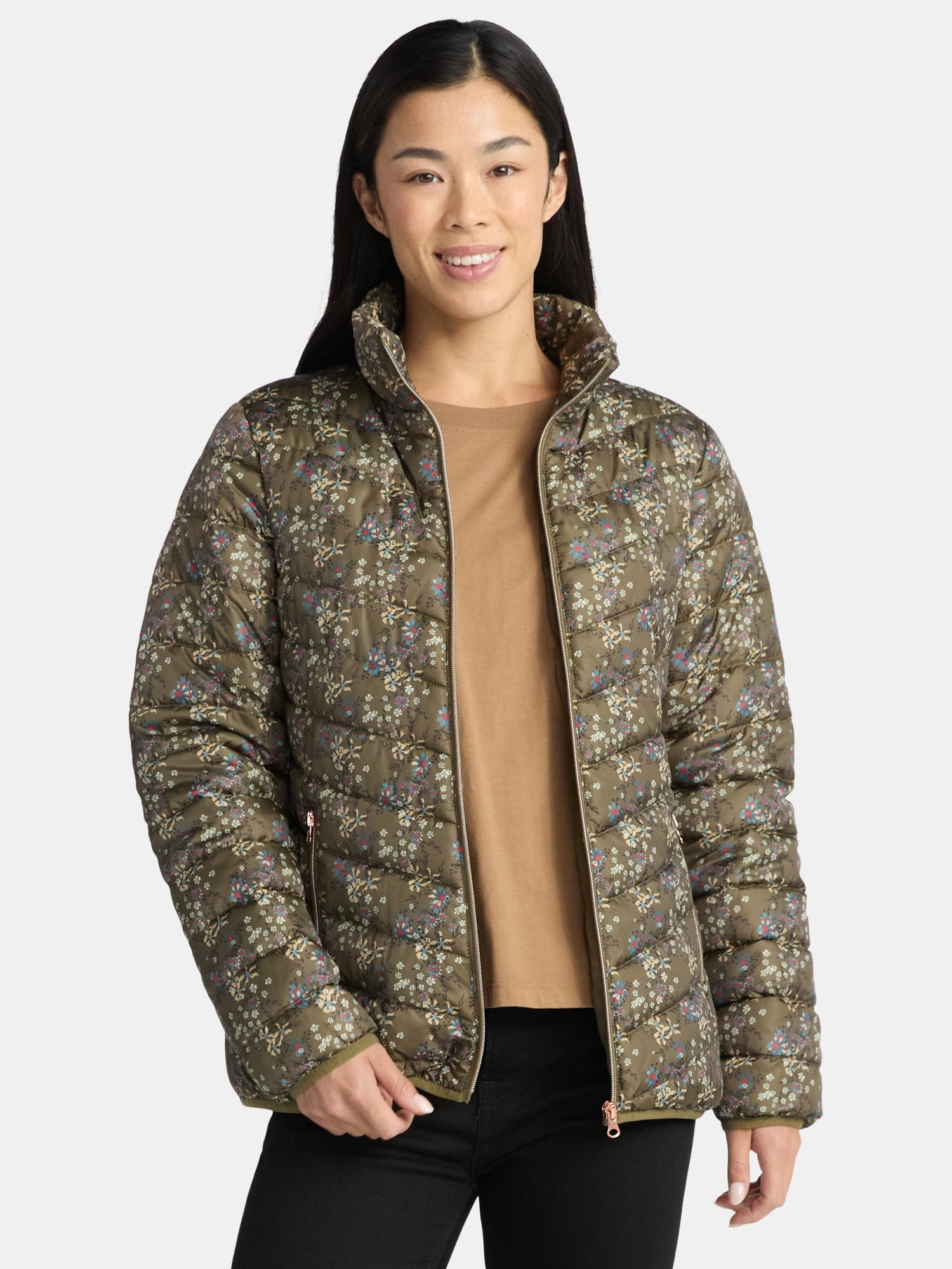 Big Chill Women's Packable Puffer Jacket Sizes S-3X